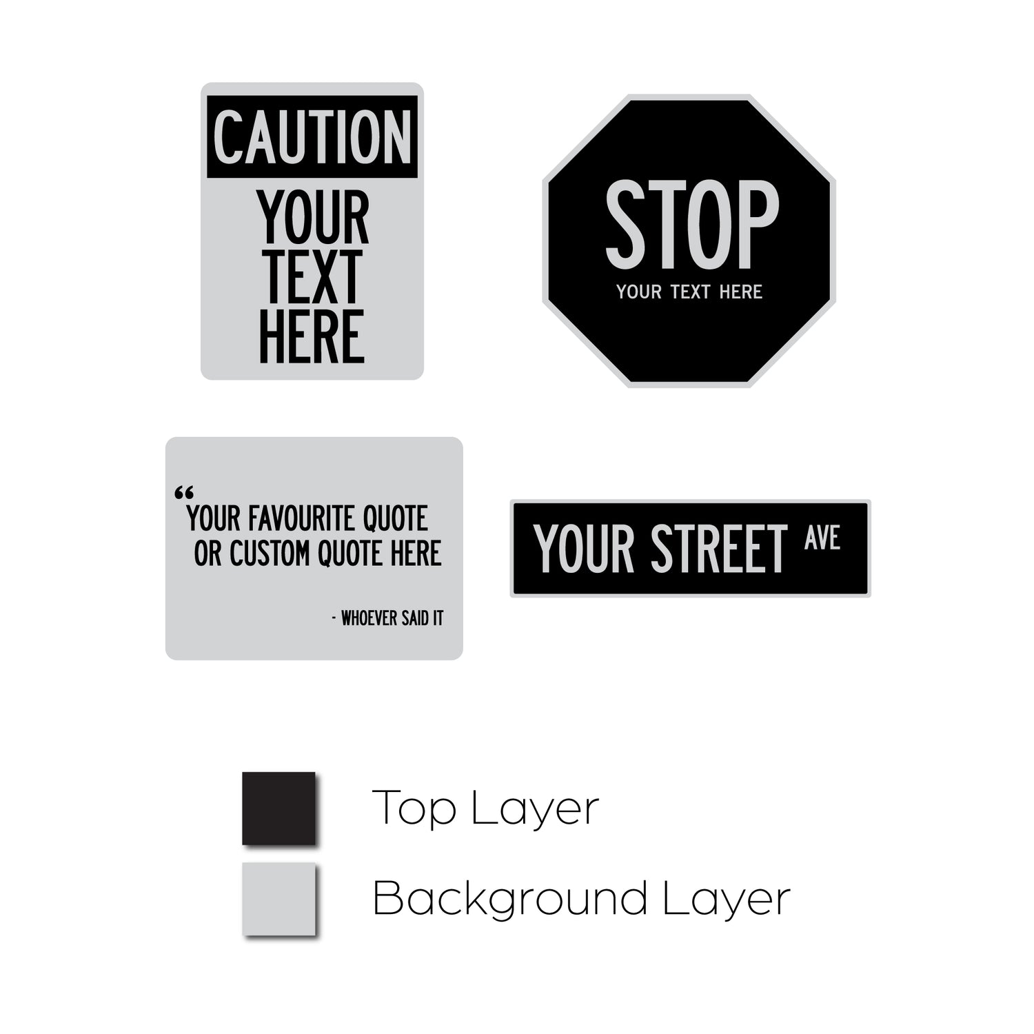 Custom Street Signs – Mazer Design