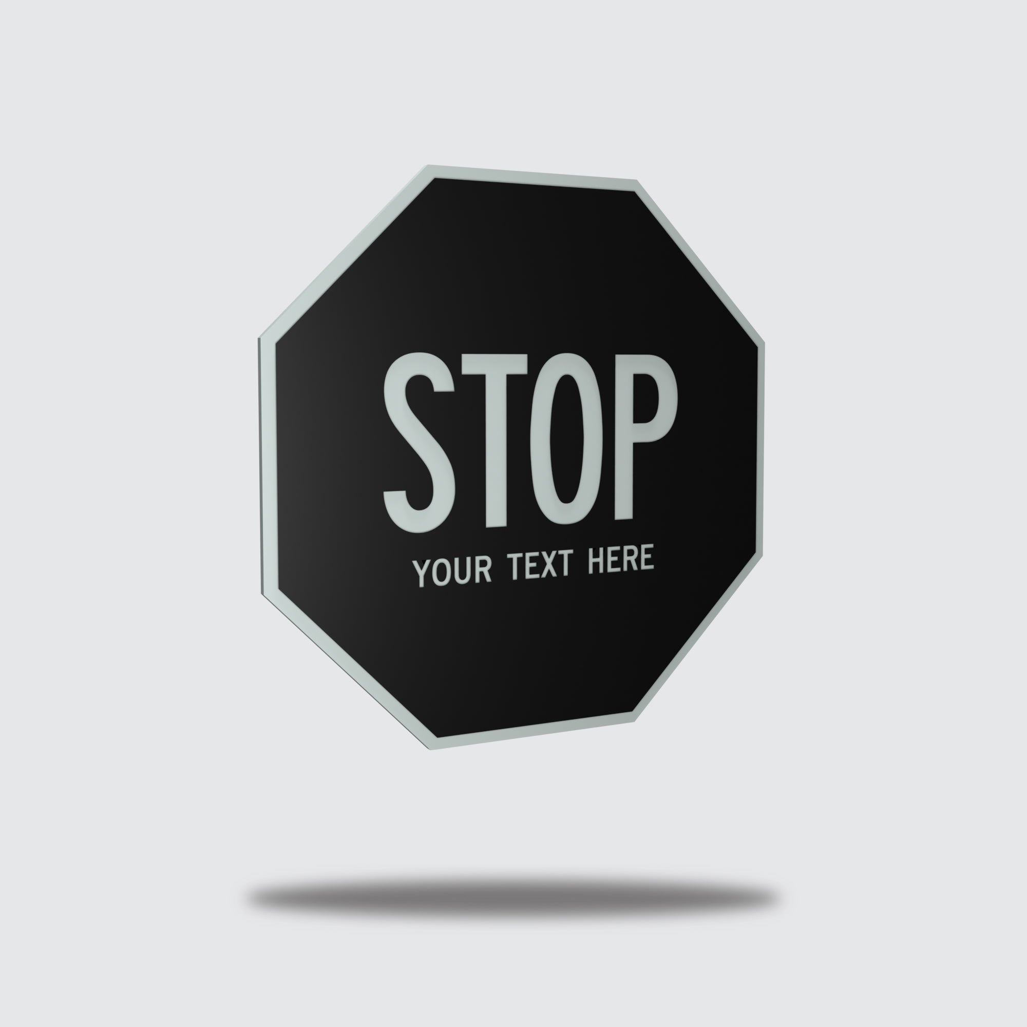Custom Stop Sign – Mazer Design